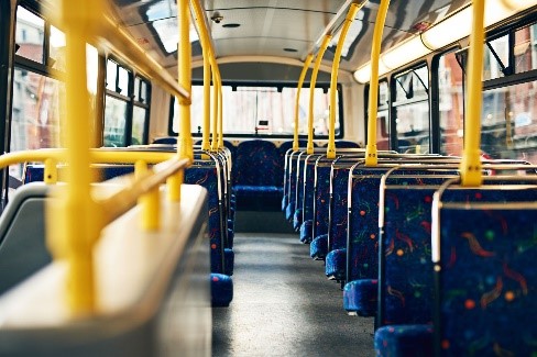 inside a bus